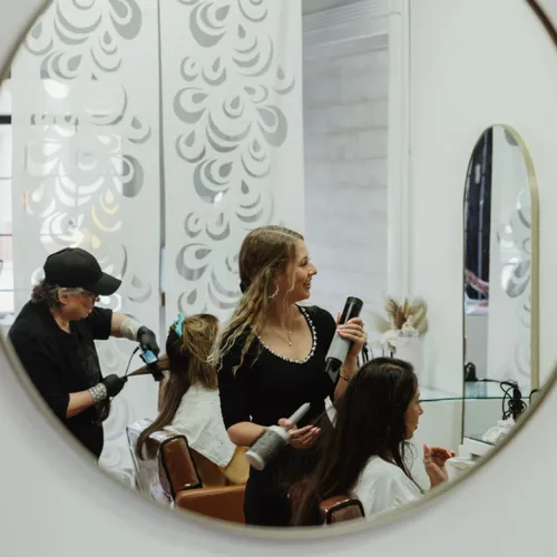 Round-brush blowout, Yours Truly Hair Salon, Chattanooga