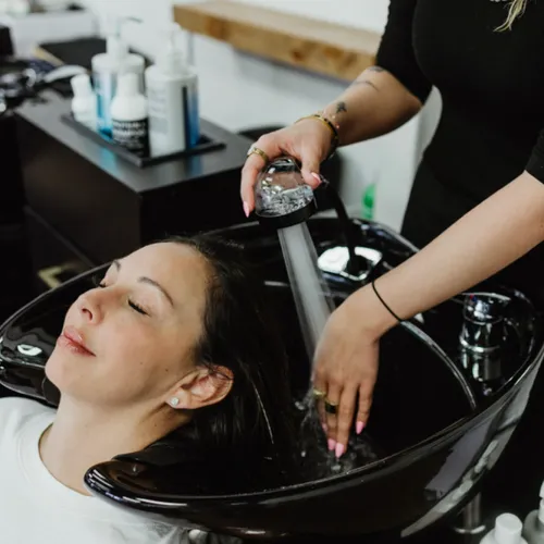 The wash, Yours Truly Hair Salon, Chattanooga